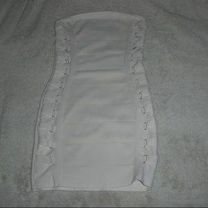 Short white cute dress